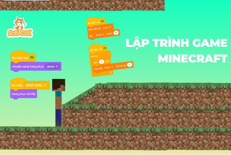 Cách làm game Minecraft trên Scratch