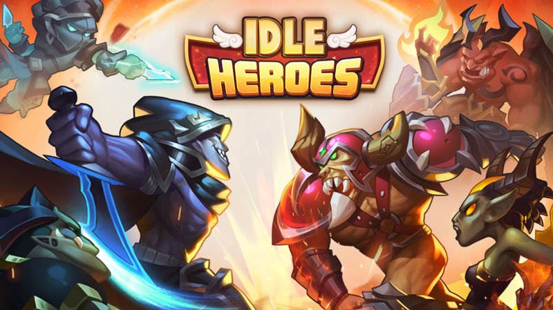 Idle Heroes cho phép người chơi kiếm điểm mà không cần tương tác trực tiếp trong game